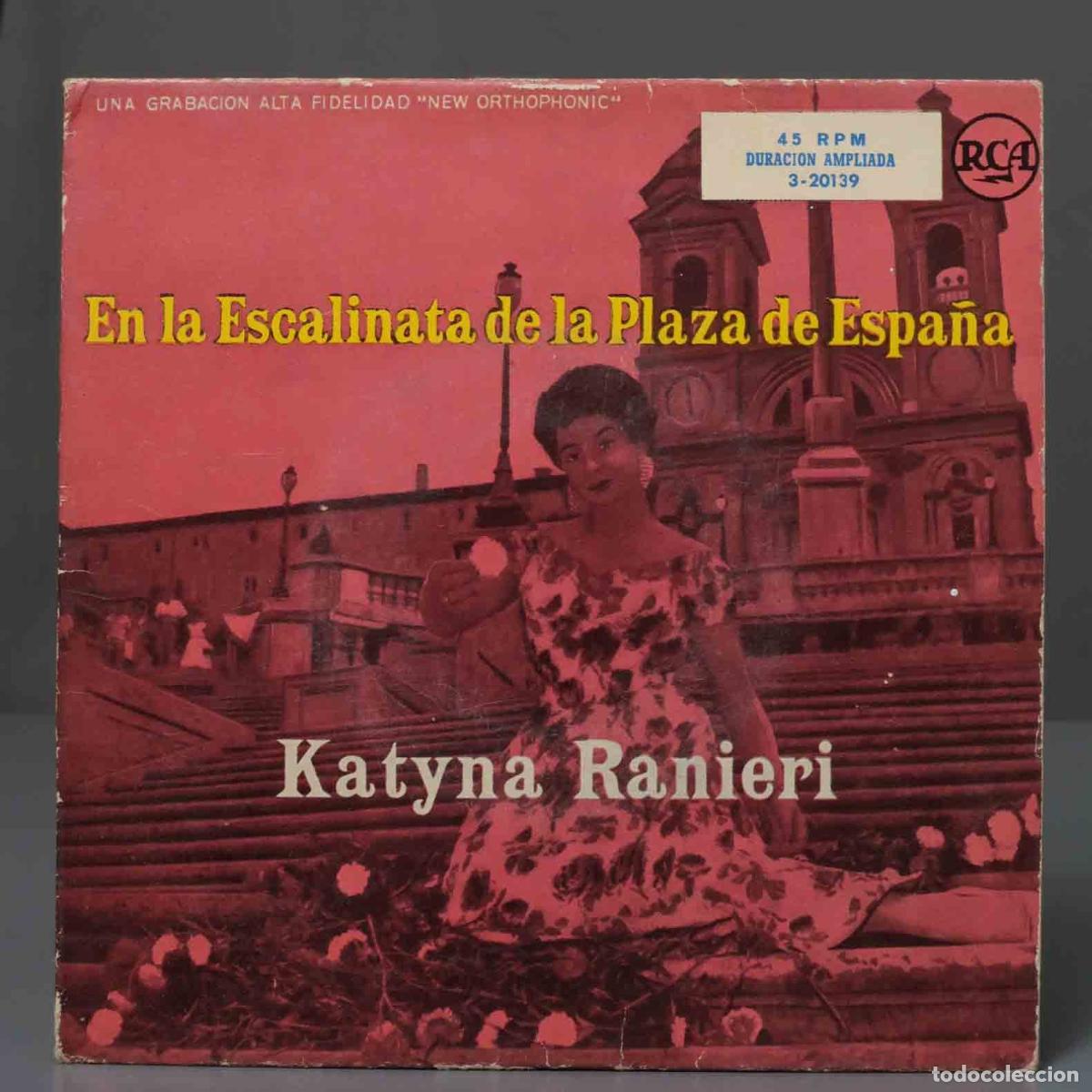 Discos de vinilo: EP. Katyna Ranieri &lrm;&ndash; En La Escalinata De La Plaza De Espa&ntilde;a - Foto 1