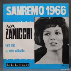 Discos de vinilo: SINGLE. SANREMO 1966. ZANICCHI