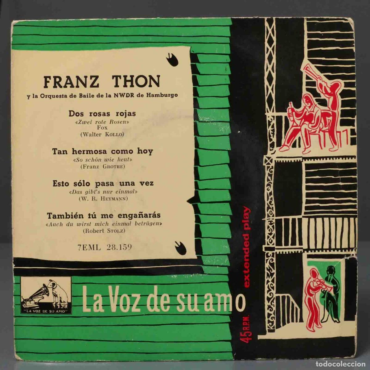 Discos de vinilo: EP. FRANZ THON Y LA ORQUESTA DE LA NWDR - Foto 1
