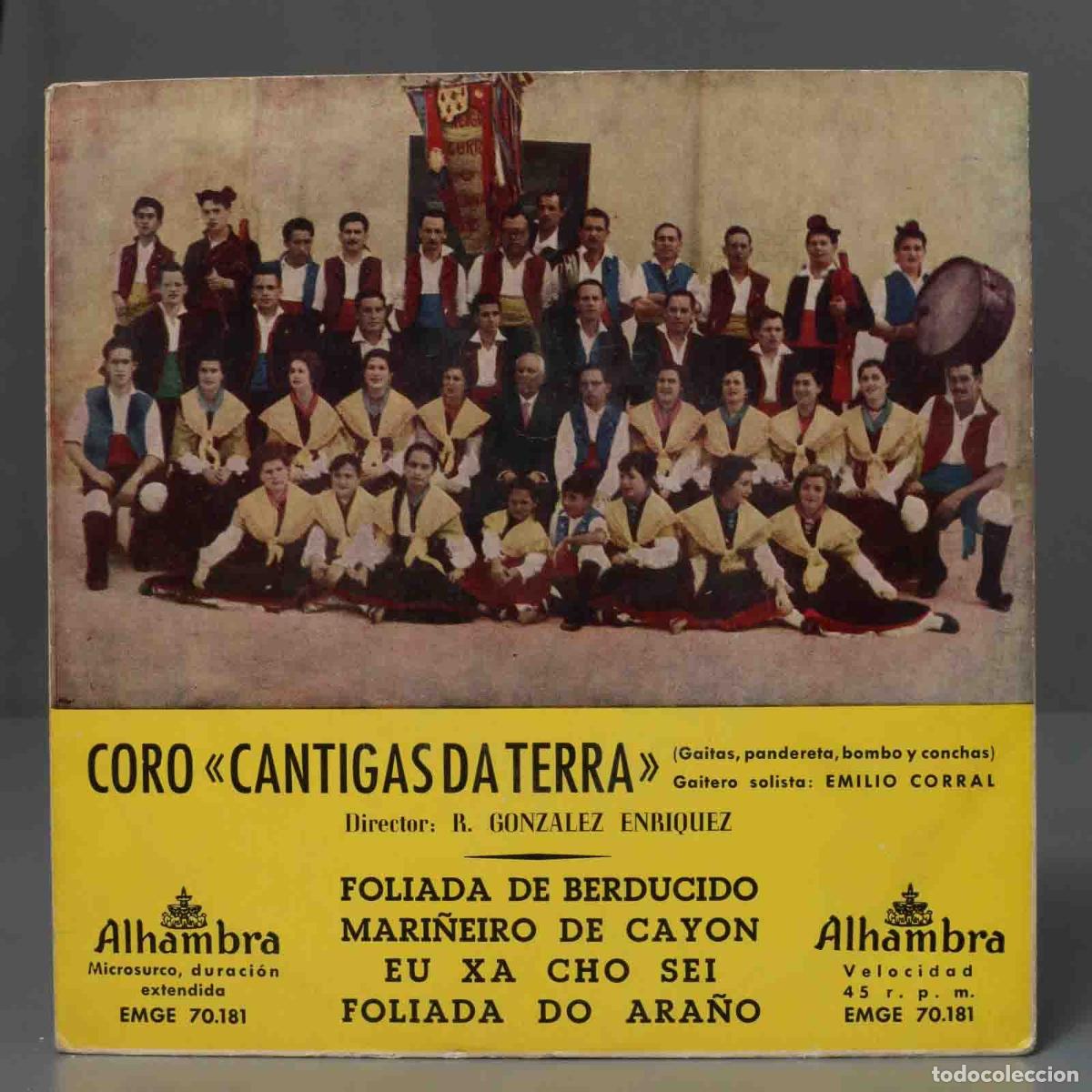 Discos de vinilo: EP. CANTIGAS DA TERRA. CORRAL. FOLIADA DE BERDUCIDO - Foto 1