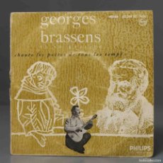 Discos de vinilo: EP. GEORGES BRASSENS – CHANTE LES POÈTES DE TOUS LES TEMPS