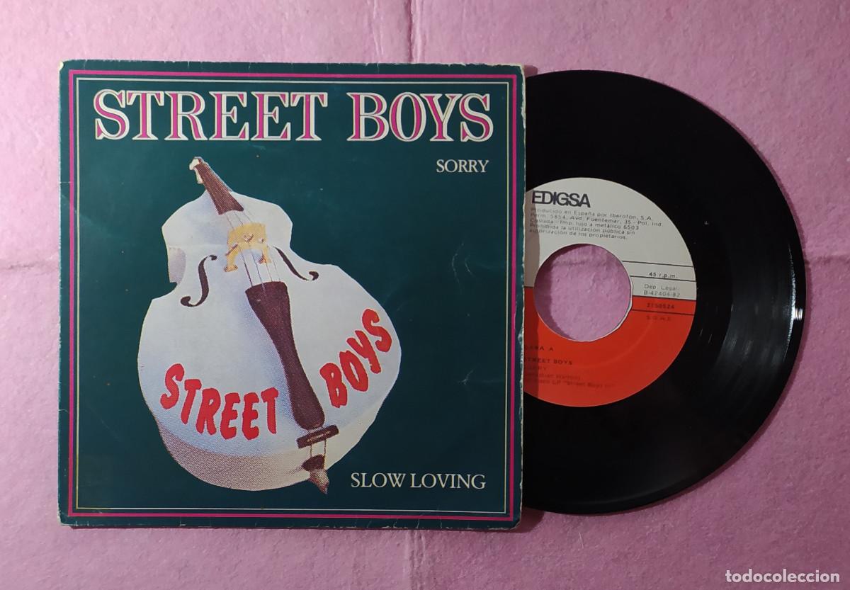 Vinyl records: 7&rdquo; STREET BOYS &ndash; Sorry / Slow Loving - Edigsa 21S0524 - SPAIN press (VG++/VG++)