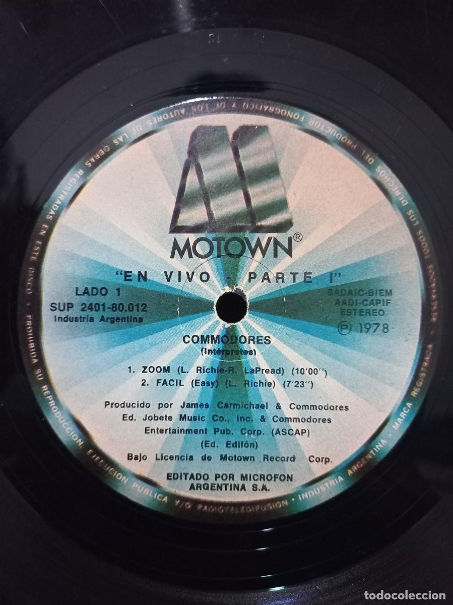 Discos de vinilo: COMMODORES - LIVE / SUP 2101-80 - 1978 - Foto 3