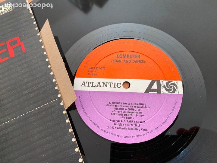 Discos de vinilo: COMPUTER (COME AND DANCE) LP 1977 ESPA&Ntilde;A (B-47) - Foto 3