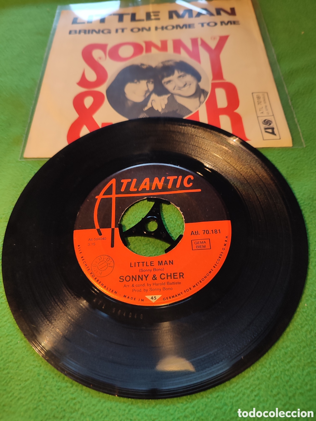 Discos de vinilo: Sonny & Cher - Little man - Foto 2