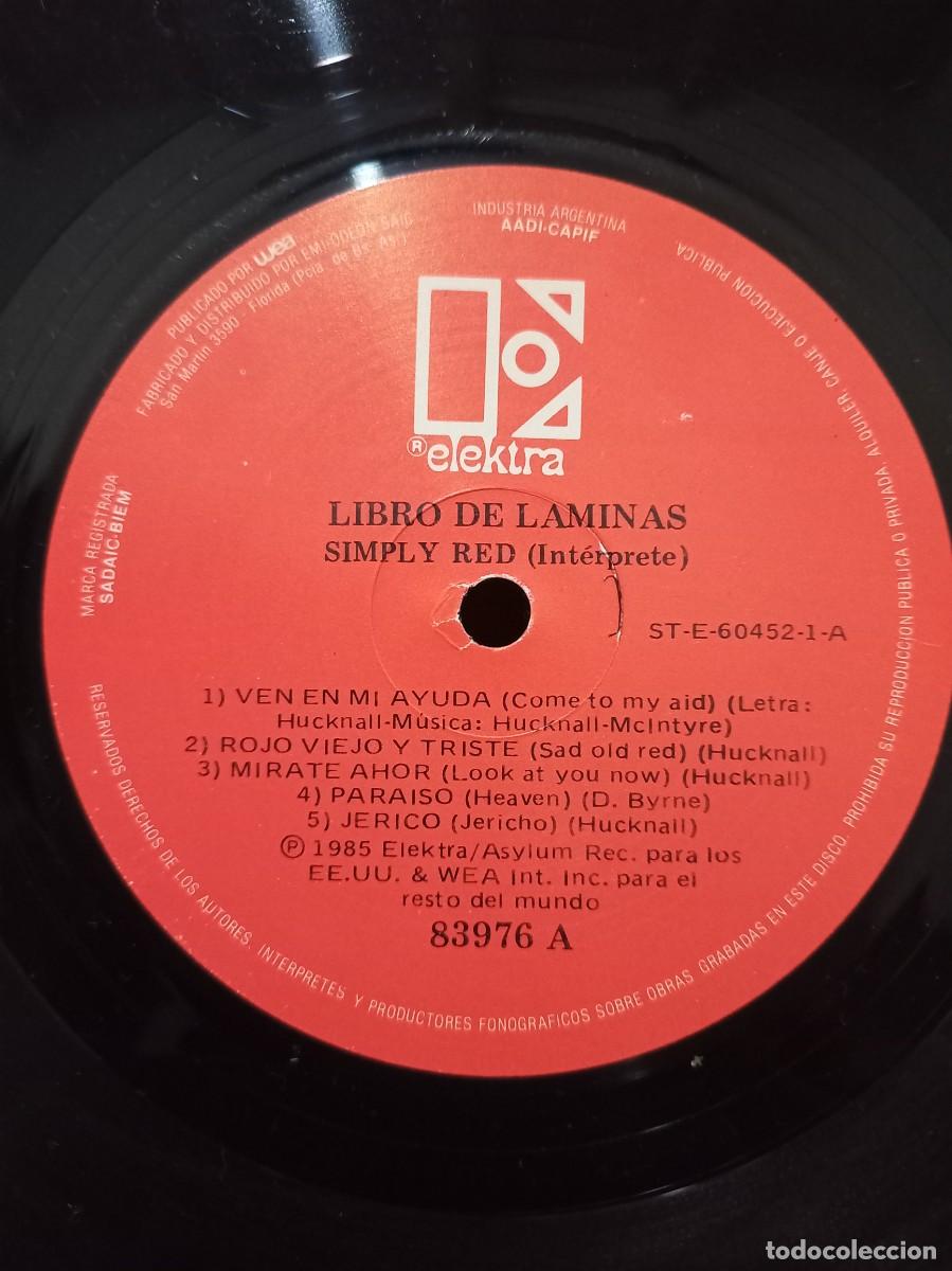 Discos de vinilo: SIMPLY RED - LIBRO DE L&Aacute;MINAS / 83976 - 1985 - Foto 3