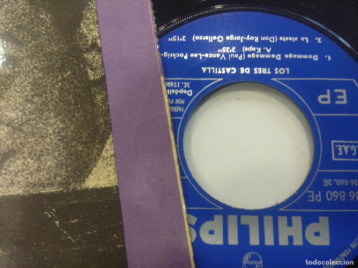 Discos de vinilo: LOS 3 DE CASTILLA/LA CANCION DEL TRABAJO/SINGLE. - Foto 2