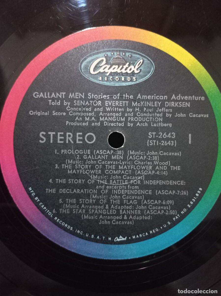 Discos de vinilo: SENATOR EVERETT MCKINLEY DIRKSEN - GALLANT MEN / ST-2643 - Foto 3