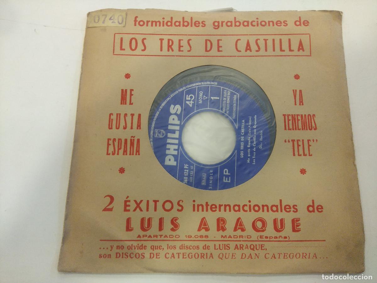 Discos de vinilo: LOS 3 DE CASTILLA/ME GUSTA ESPA&Ntilde;A/SINGLE. - Foto 1