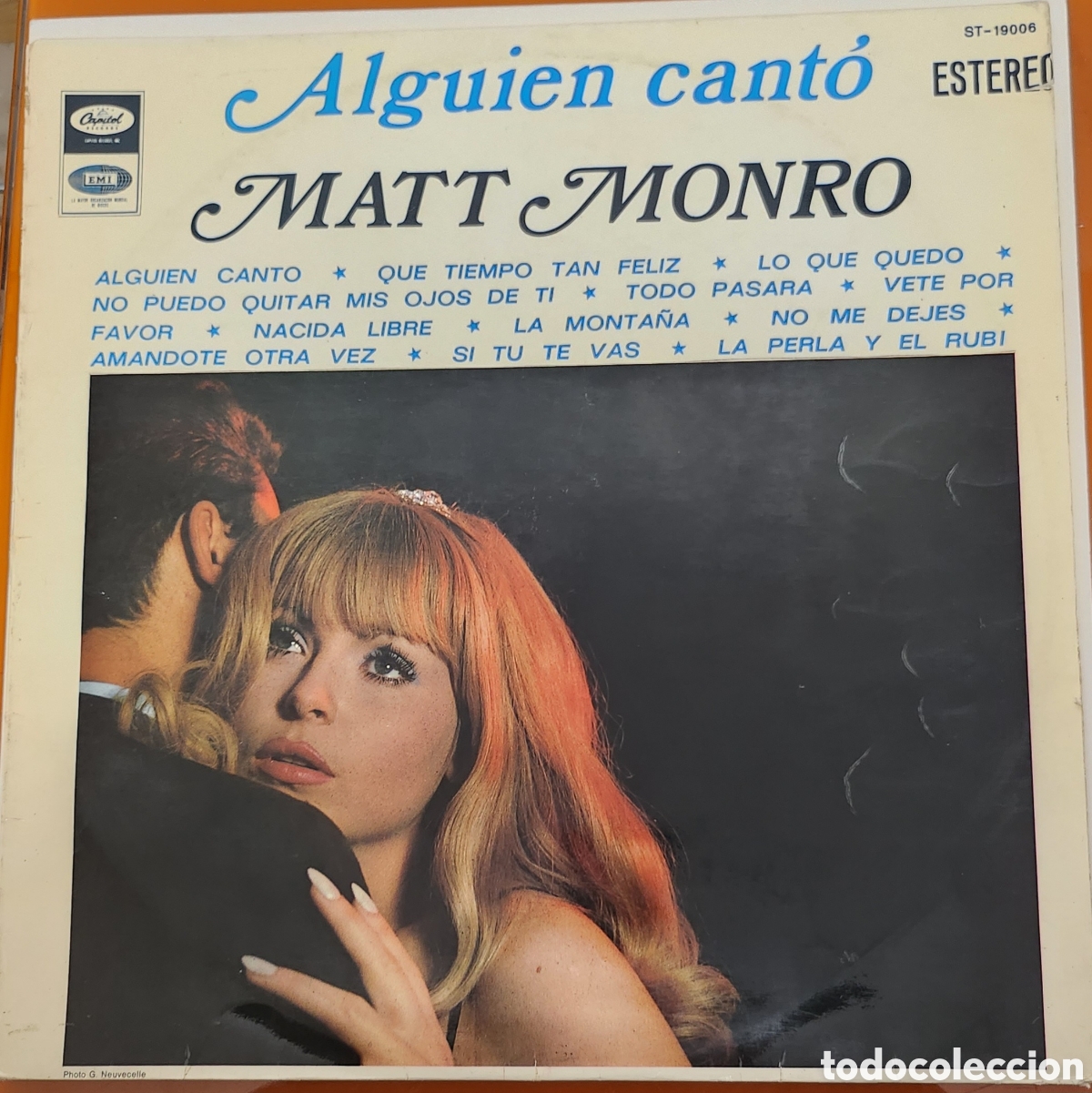 Discos de vinilo: Matt Monro - Alguien Cant&oacute; - Foto 1