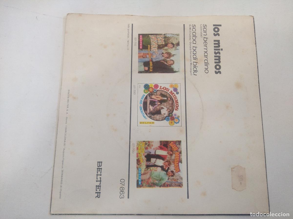 Discos de vinilo: LOS MISMOS/SAN BERNARDINO/SINGLE. - Foto 3