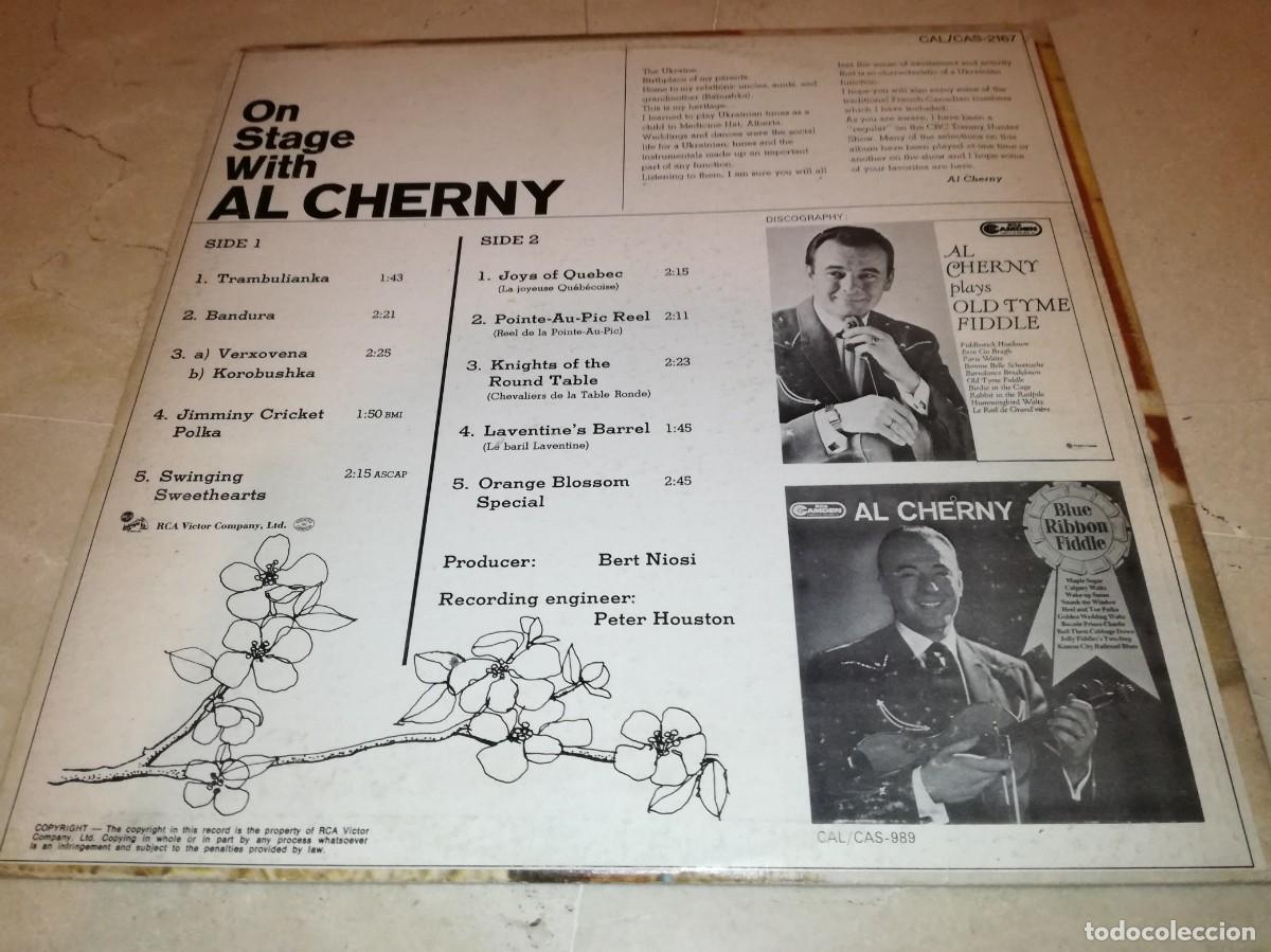 Discos de vinilo: ON STAGE WITH AL CHERNY-ORIGINAL CANADA 1967 - Foto 2