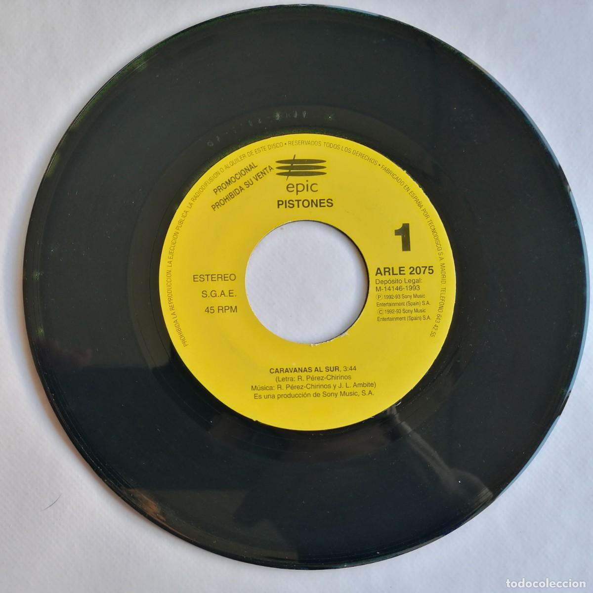 Discos de vinilo: Pistones, Caravanas Al Sur, Epic ARLE 2075 - Foto 2