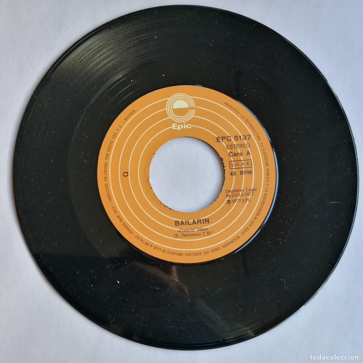 Discos de vinilo: Q, Bailarin, Epic EPC 5137 - Foto 4