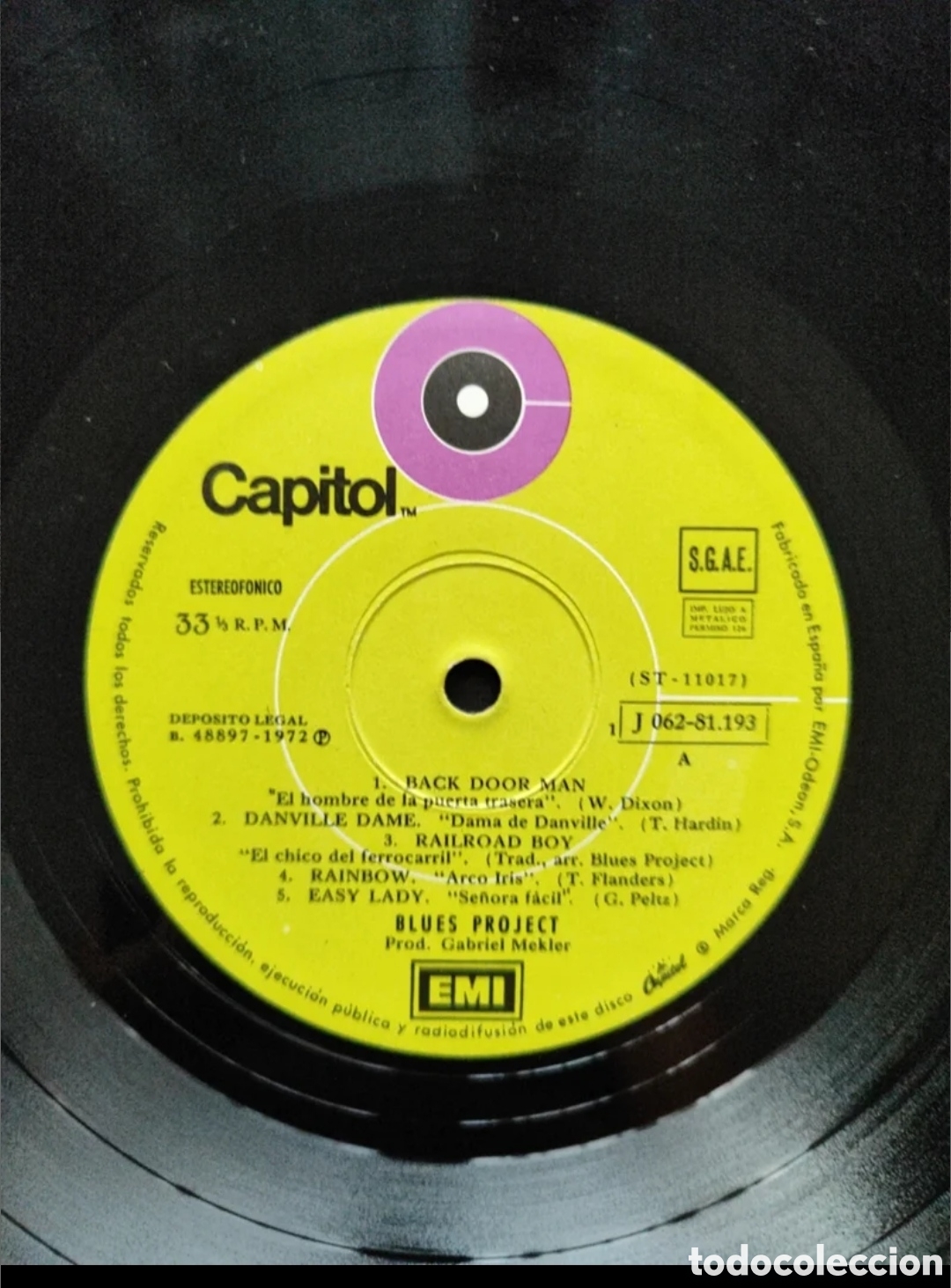 Discos de vinilo: THE BLUES PROJECT - Blues Project (1972) - Foto 3