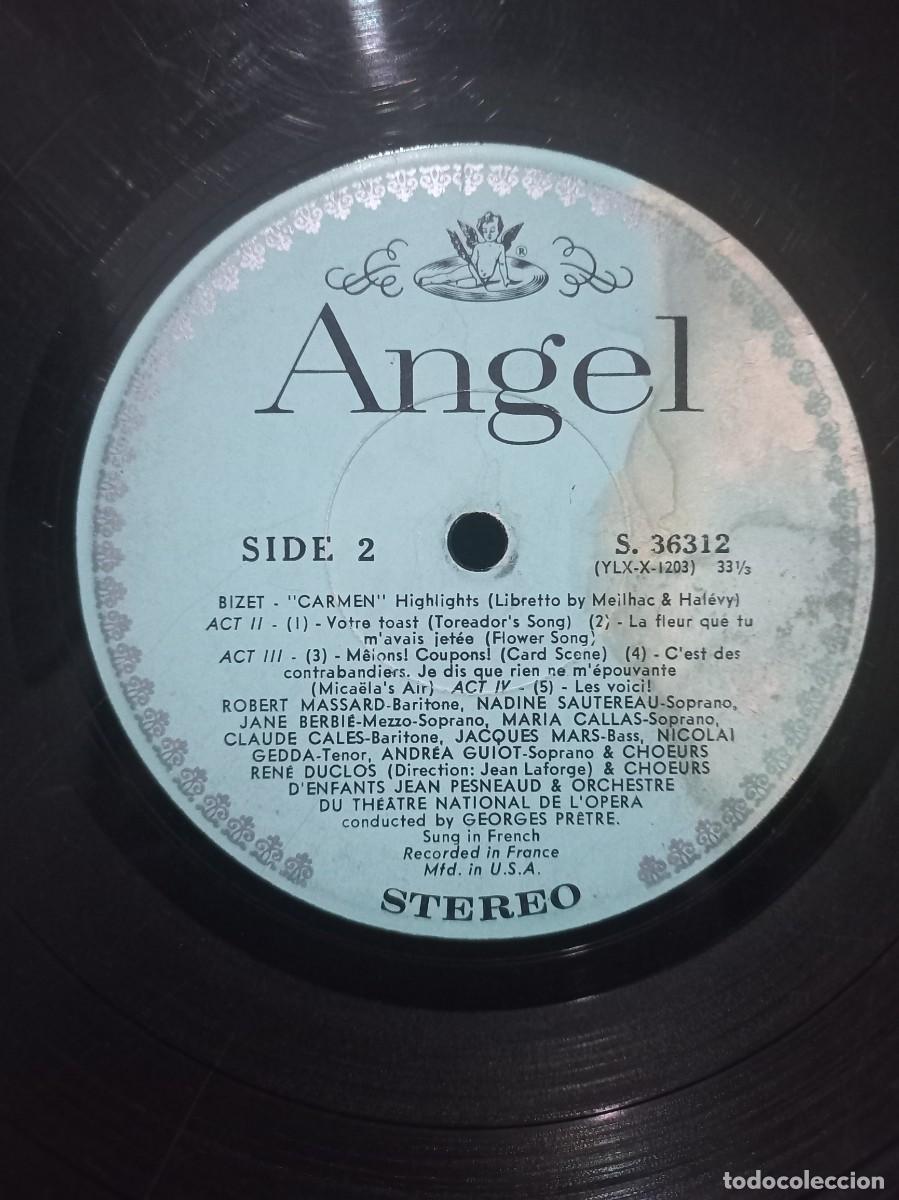 Discos de vinilo: MARIA CALLJAS - CARMEN / S. 36312 - Foto 2