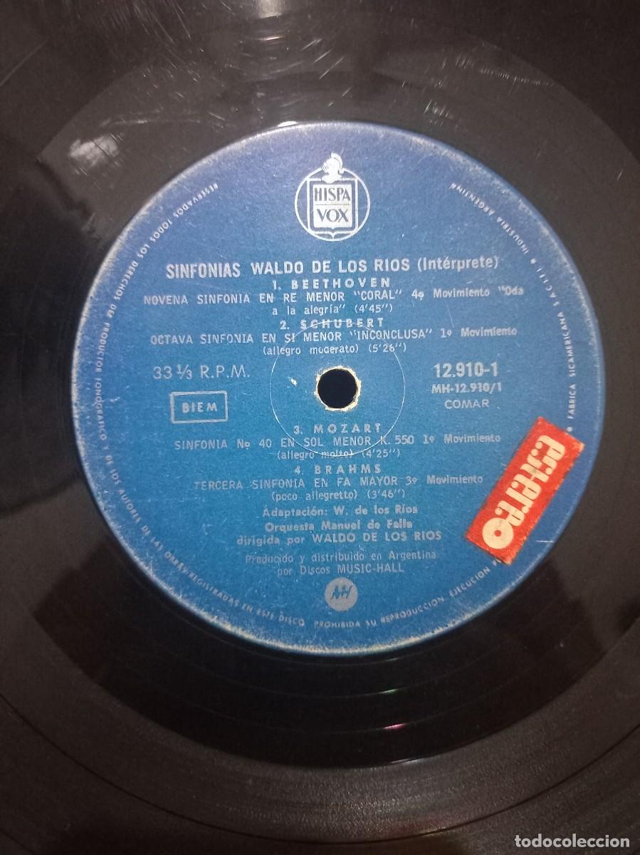 Discos de vinilo: WALDO DE LOS R&Iacute;OS - SINFONIAS / 12.910-1 - Foto 3