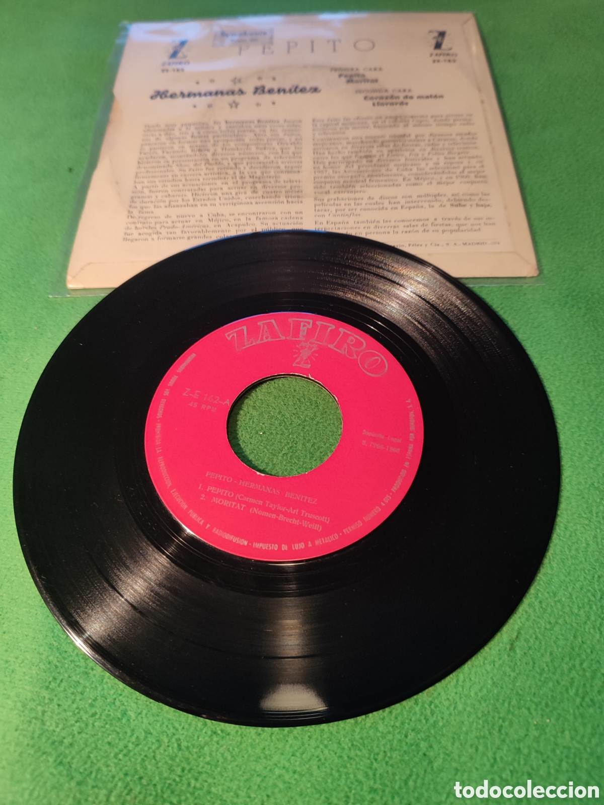 Discos de vinilo: Hermanas Ben&iacute;tez - Pepito + 3 - Foto 2