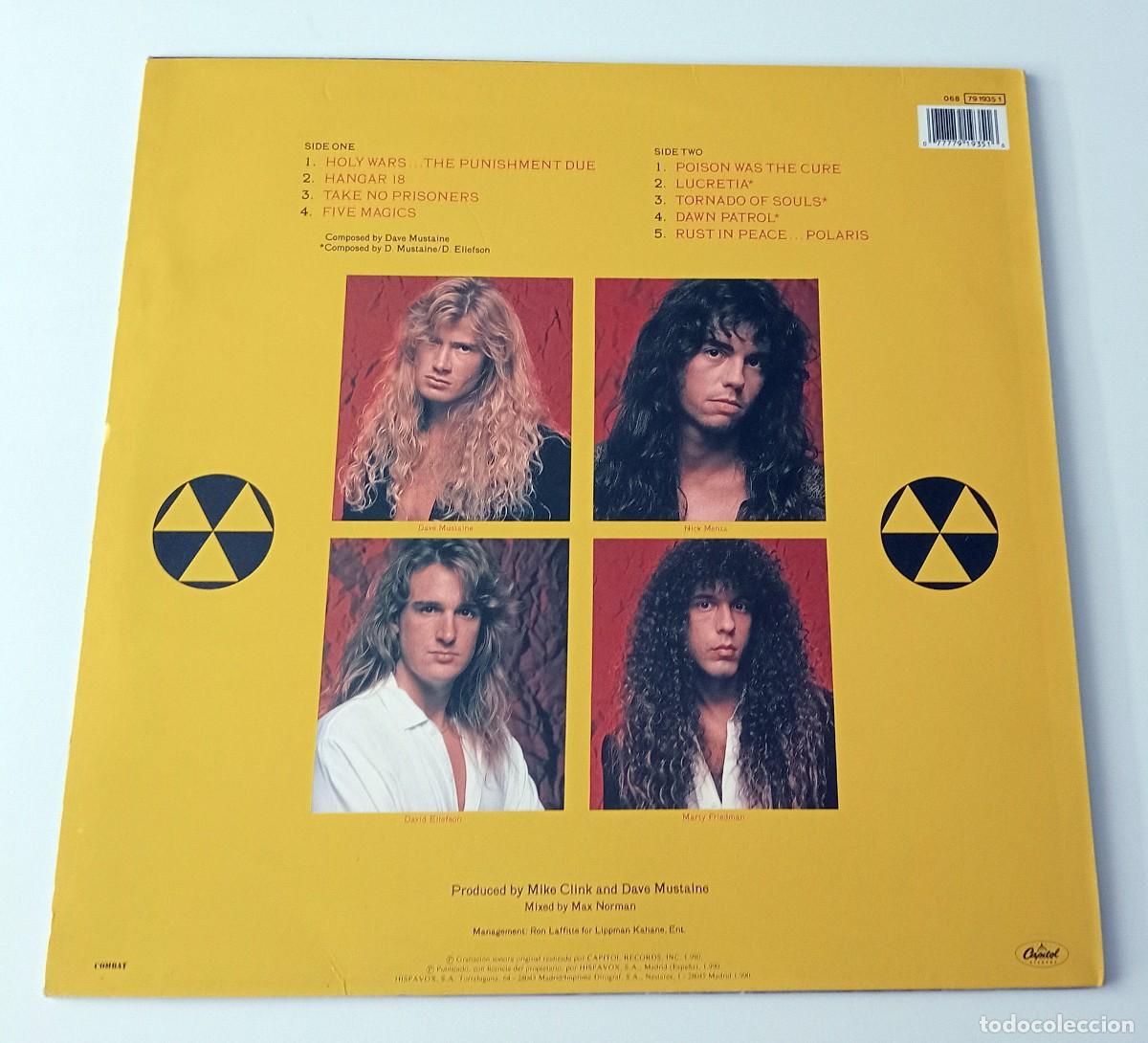 Discos de vinilo: LP MEGADETH - RUST IN PEACE - Foto 2