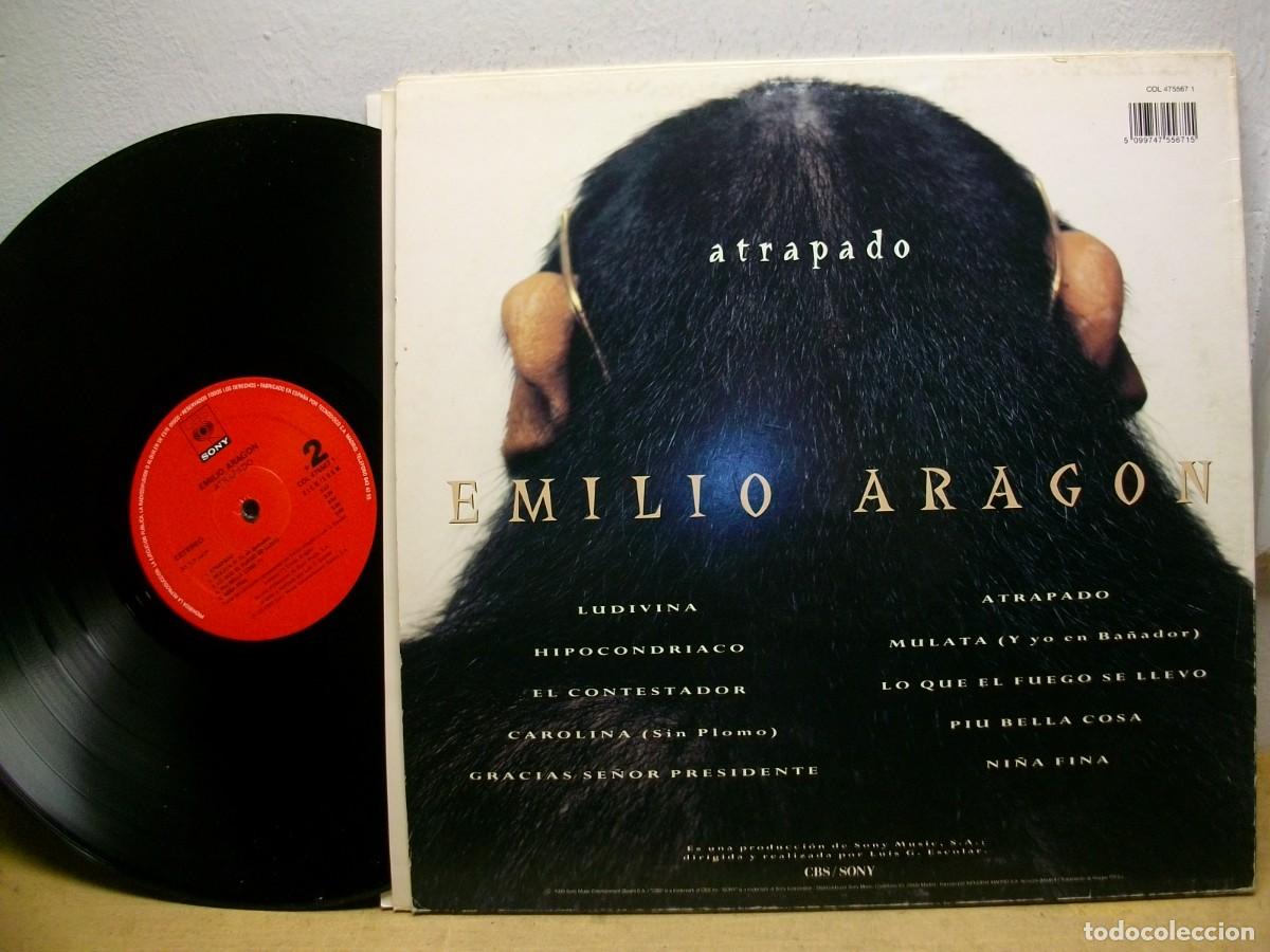 Discos de vinilo: EMILIO ARAGON :ATRAPADO LP - Foto 2