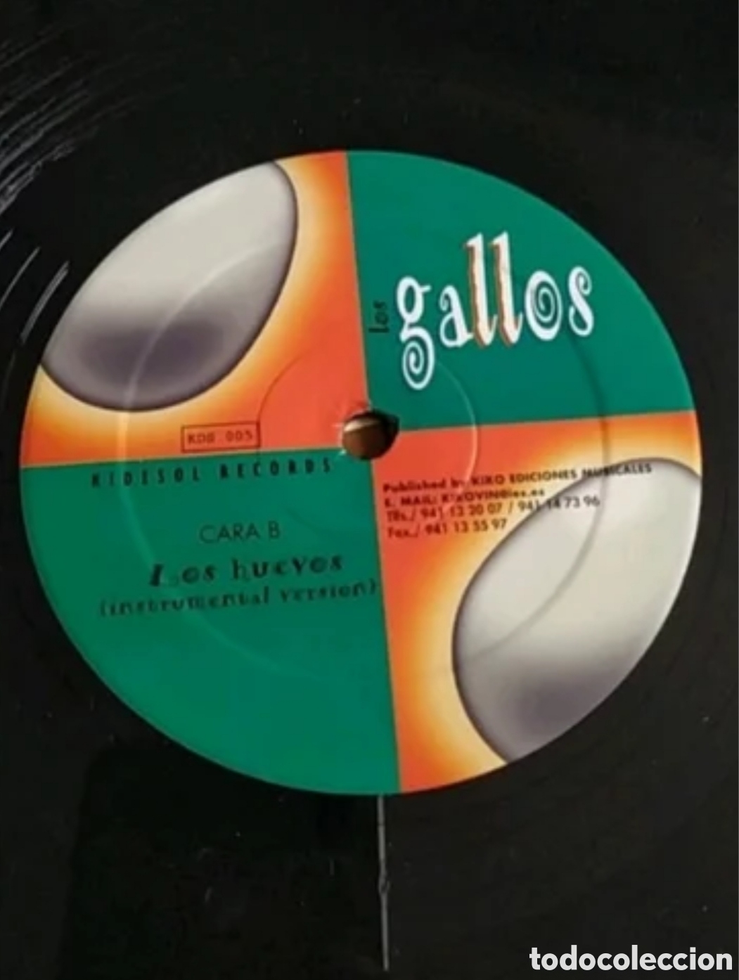 Discos de vinilo: Maxi single Los Gallos. Los huevos - Foto 4