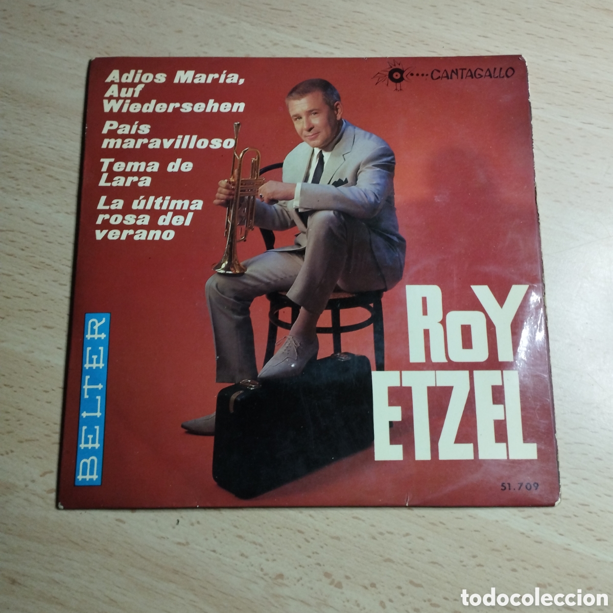 Discos de vinilo: EP 7&rdquo; Roy Etzel 1966 Adi&oacute;s Mar&iacute;a + 3 - Foto 1