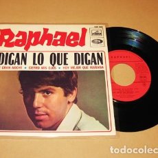 Dischi in vinile: RAPHAEL - MI GRAN NOCHE / DIGAN LO QUE DIGAN - SINGLE EP - 1967
