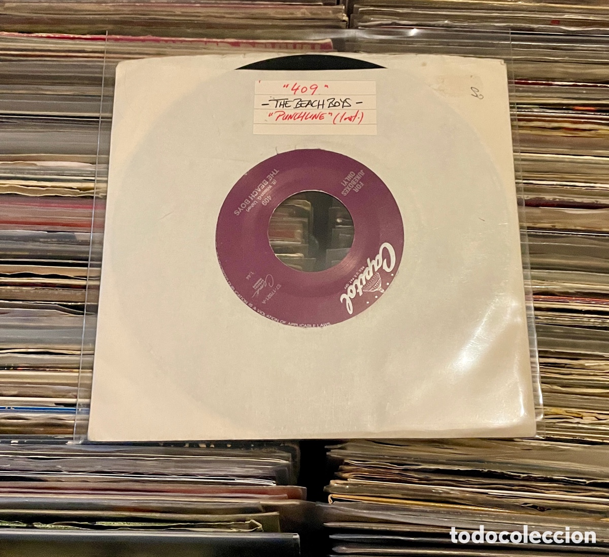 Discos de vinilo: Beach Boys - 409 / Punchline Single vinilo 7&rdquo; Capitol - Foto 1