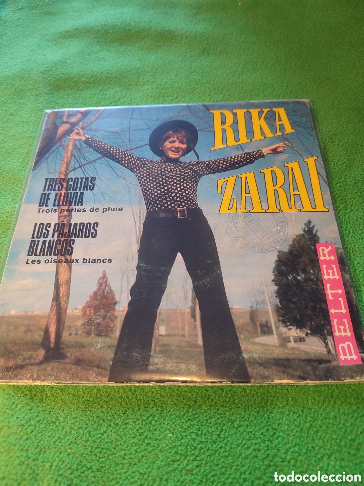 Discos de vinilo: Rika Zarai - Tres gotas de lluvia - Foto 1
