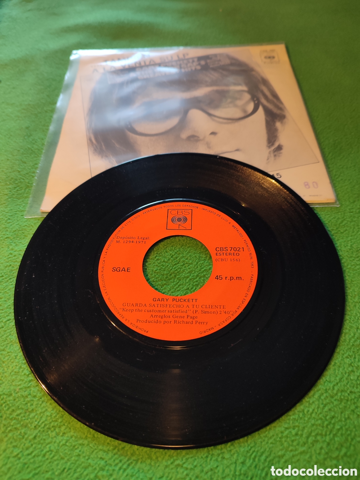 Discos de vinilo: Gary Puckett - Guarda satisfecho a tu cliente - Foto 2
