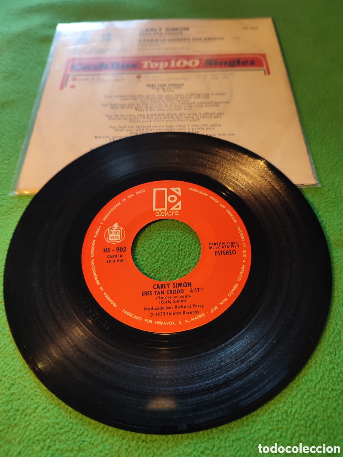 Discos de vinilo: Carly Simon - Eres tan cre&iacute;do - Foto 2