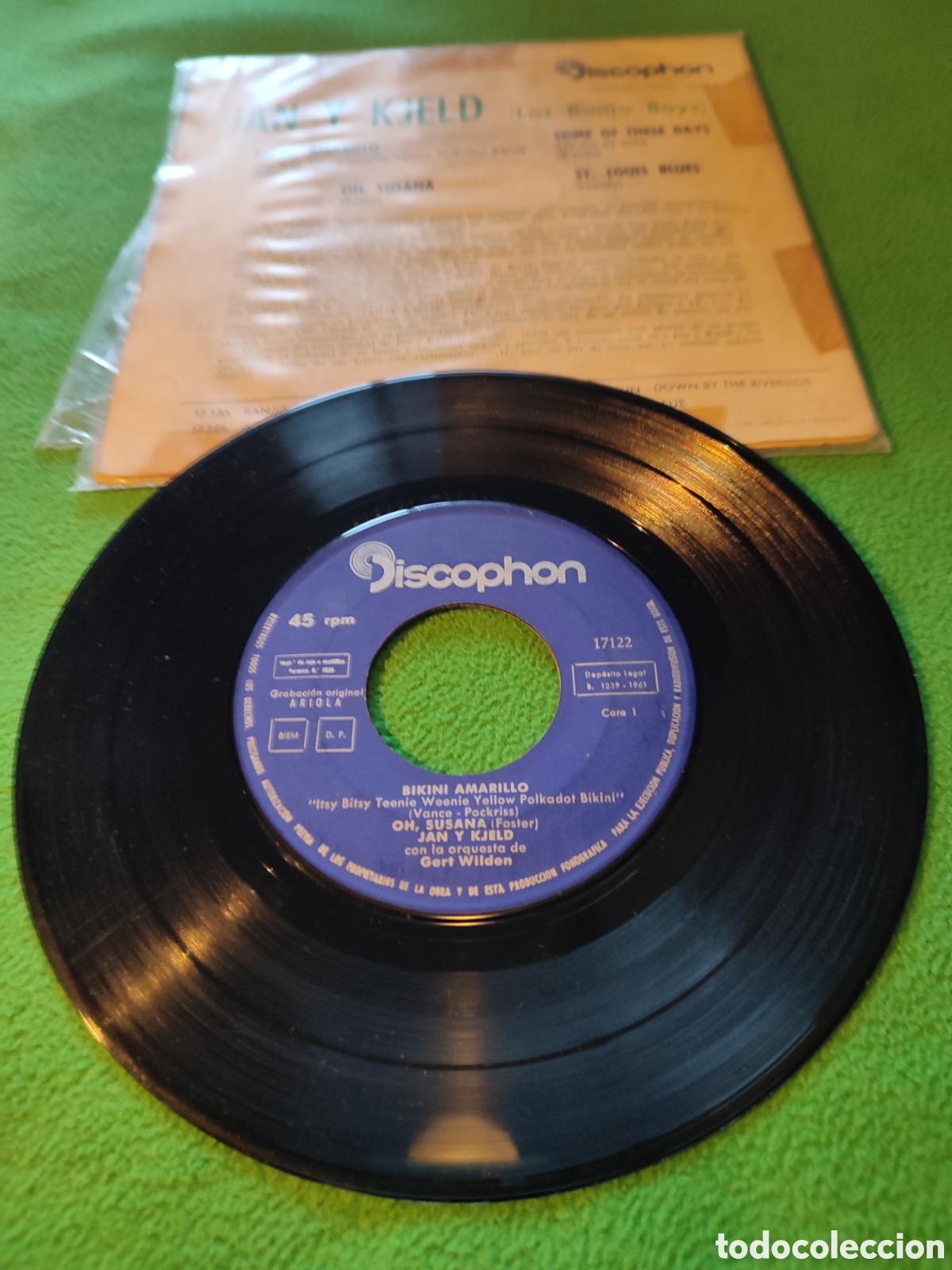Discos de vinilo: Jan y Kjeld - Bikini amarillo + 3 - Foto 2