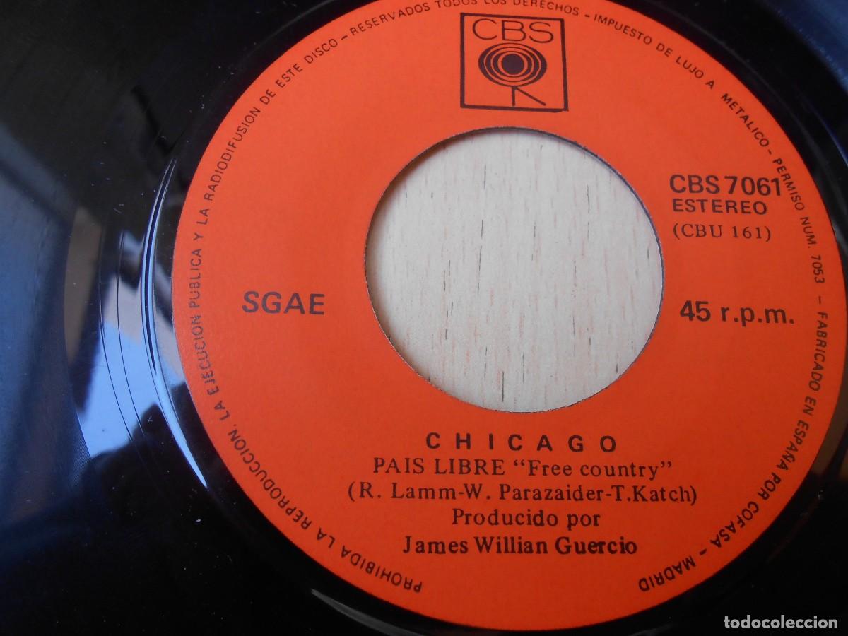 Discos de vinilo: CHICAGO, SG, LIBRE + 1, A&Ntilde;O 1971, CBS 7061 - Foto 4
