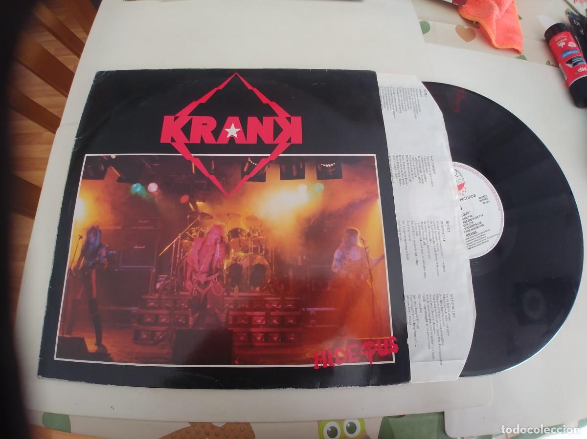 Discos de vinilo: KRANK-LP HIDEOUS-ENCARTE LETRAS - Foto 1
