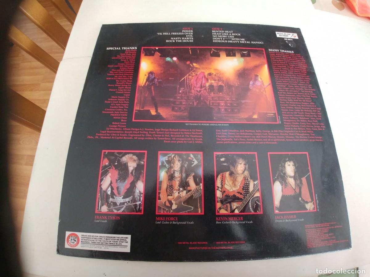 Discos de vinilo: KRANK-LP HIDEOUS-ENCARTE LETRAS - Foto 2