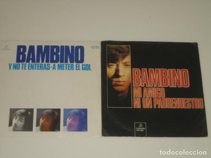 Discos de vinilo: BAMBINO - LOTE DE DOS SINGLES - Foto 1