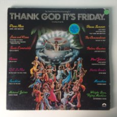 Discos de vinilo: VARIOUS ‎– THANK GOD IT'S FRIDAY (THE ORIGINAL MOTION PICTURE SOUNDTRACK) 2 LPS + MAXI USA 1978