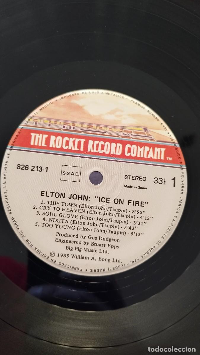 Discos de vinilo: Elton John &ndash; Ice On Fire.Vinilo Lp - Foto 4
