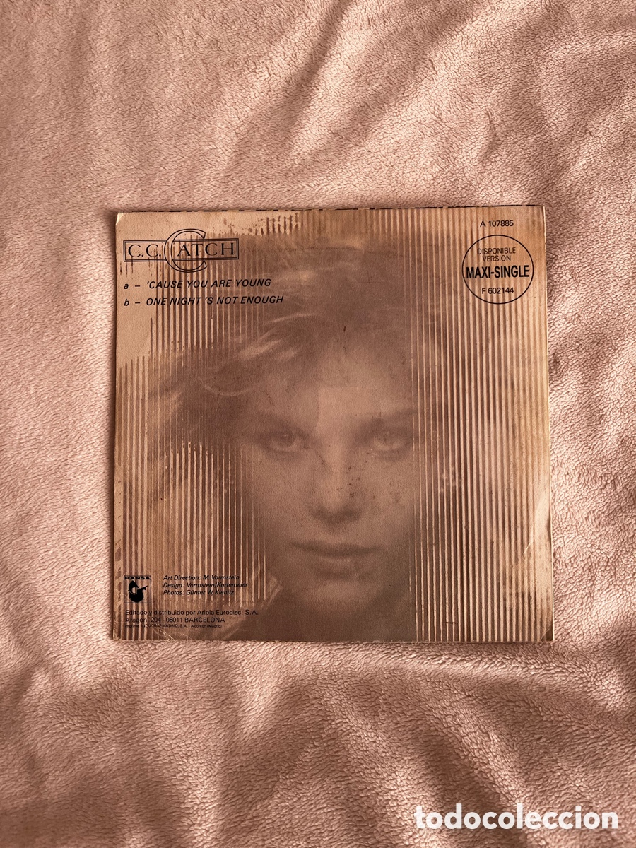 Discos de vinilo: C C CATCH - CAUSE YOURE YOUNG - Foto 2