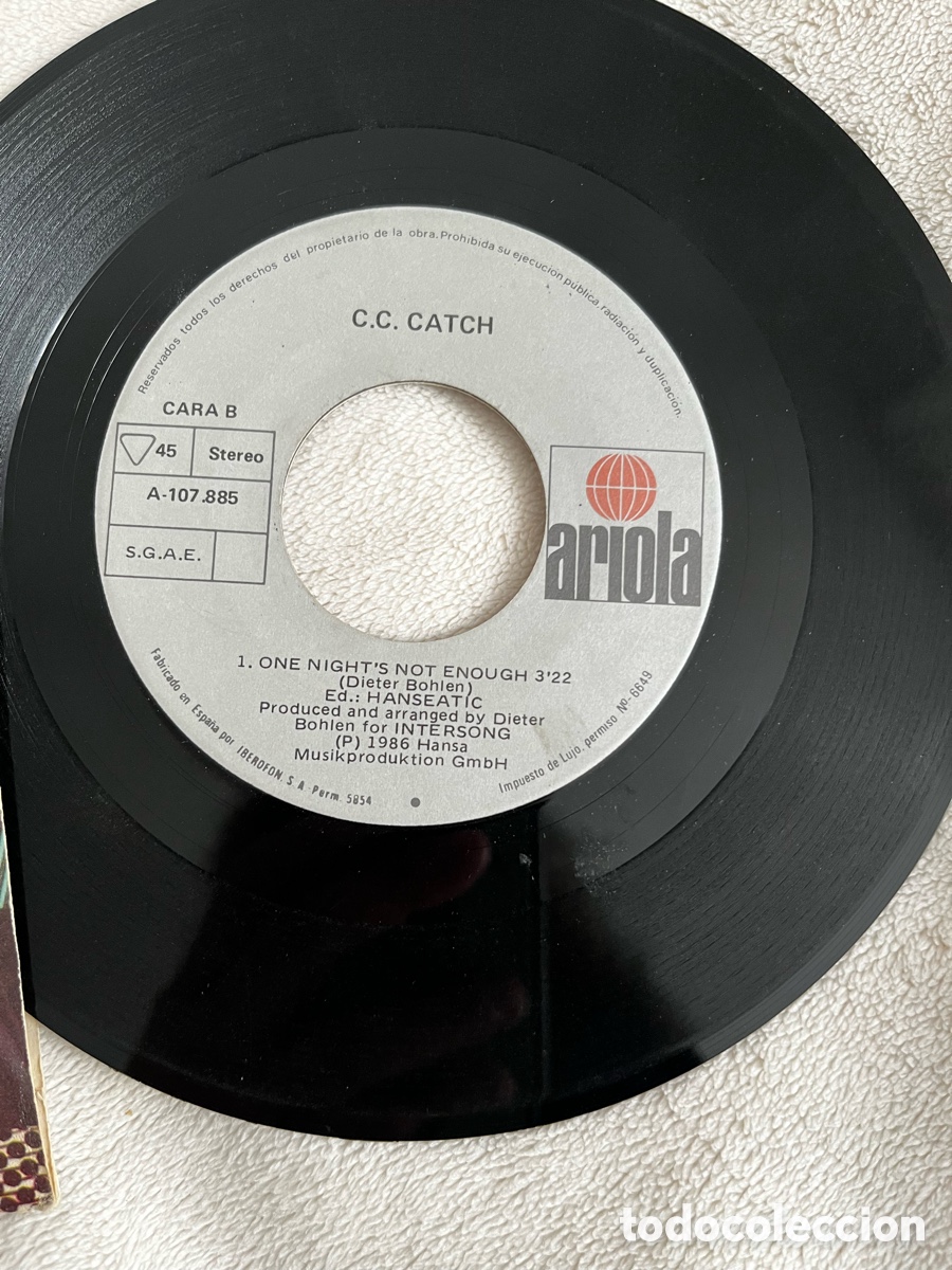 Discos de vinilo: C C CATCH - CAUSE YOURE YOUNG - Foto 3