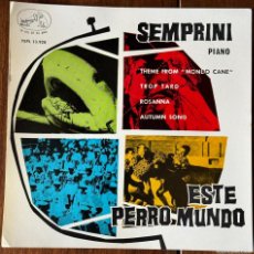Discos de vinilo: SEMPIRINI CARTON PROMOCIONAL DISCO EP . LA VOZ DE SU AMO . ESTE PERRO MUNDO .PUBLICIDAD