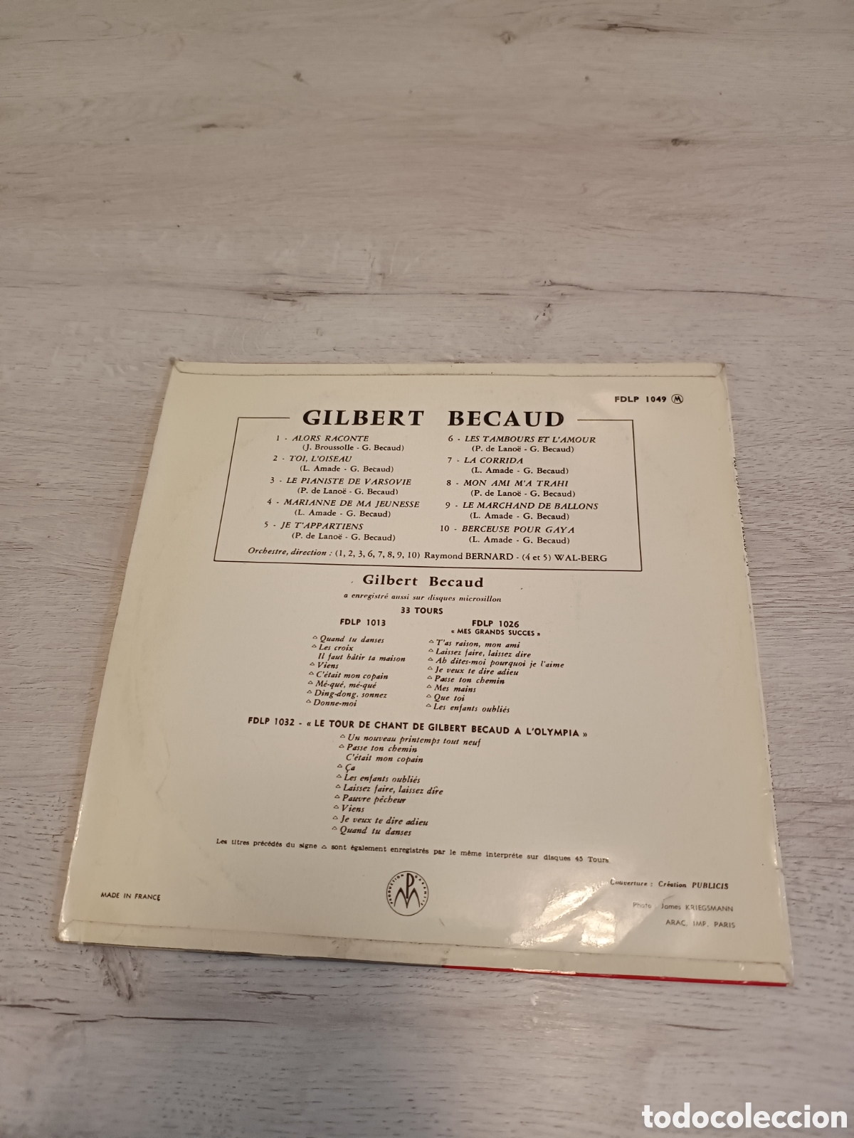 Discos de vinilo: Gilbert Becaud - Foto 2