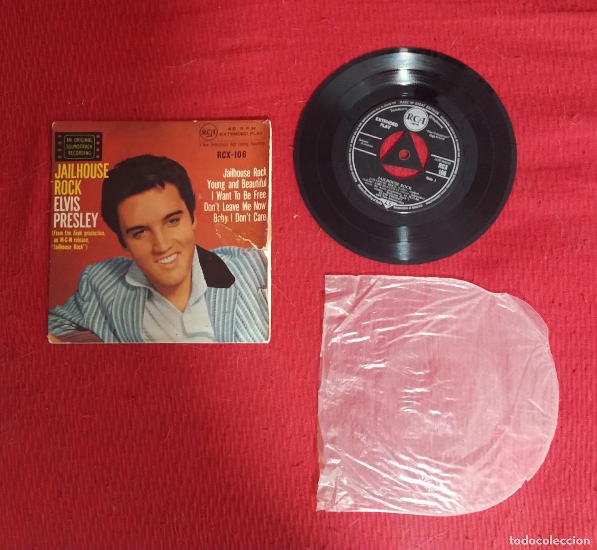 Discos de vinilo: Single Elvis Presley Jailhouse rock - Foto 1
