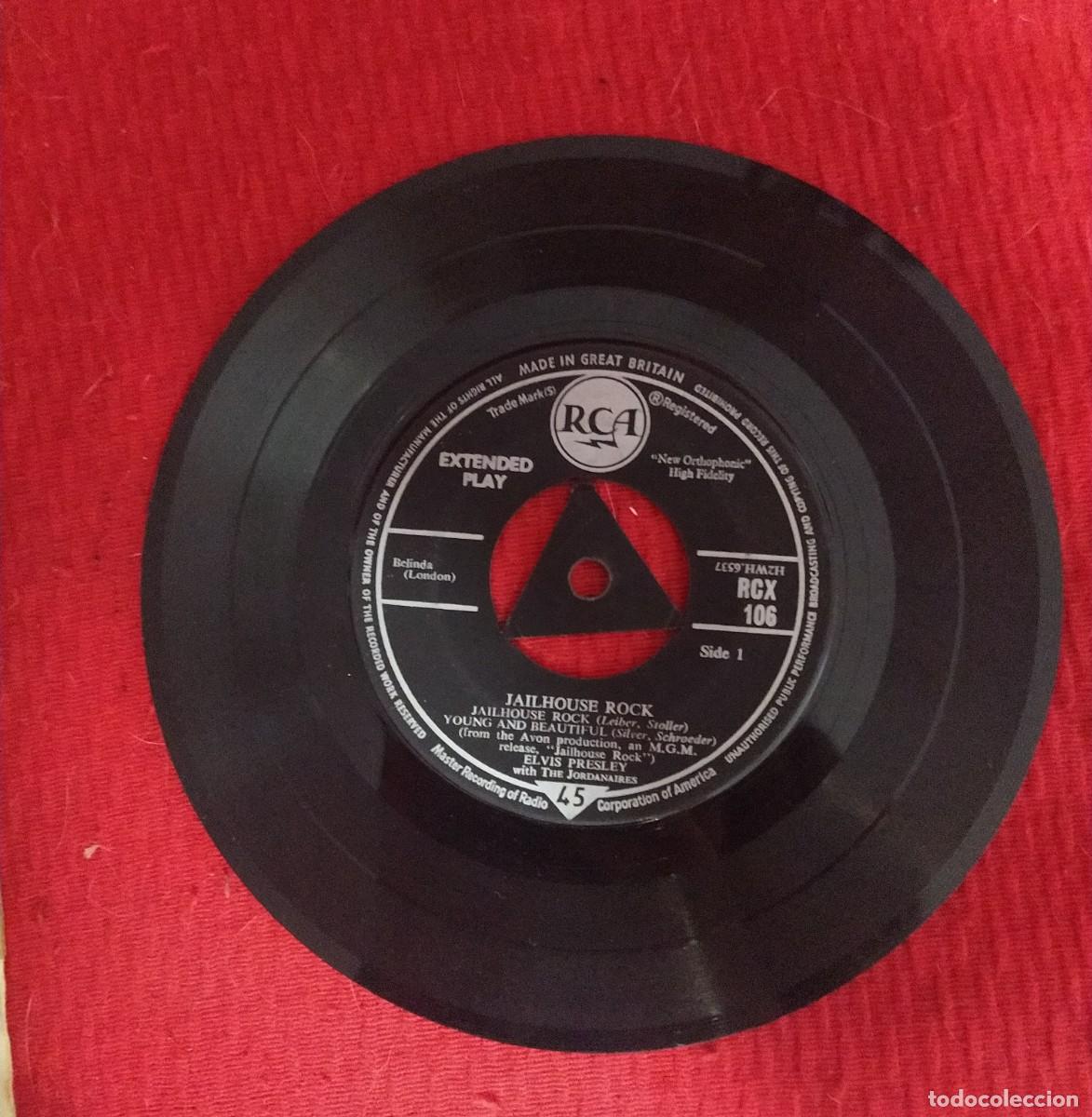 Discos de vinilo: Single Elvis Presley Jailhouse rock - Foto 2
