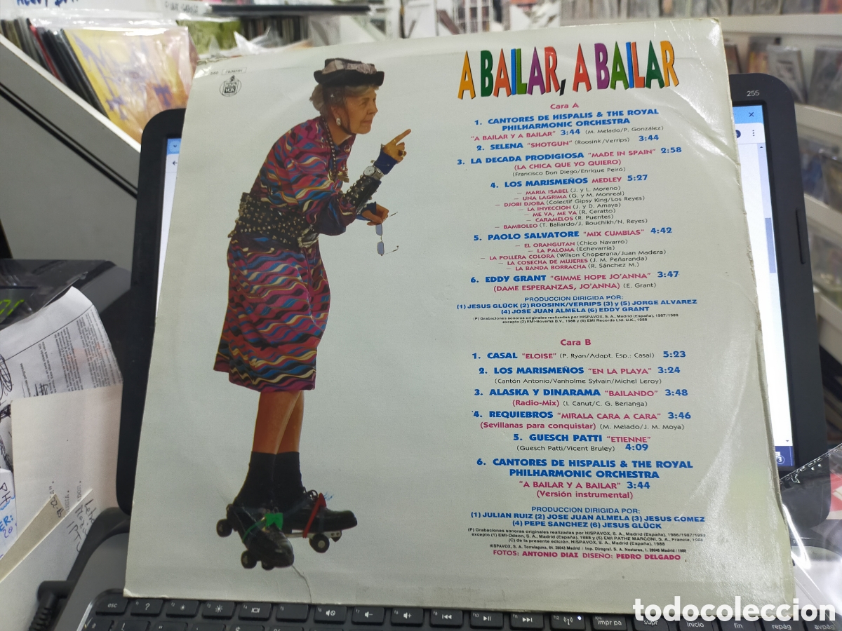 Discos de vinilo: A bailar,a bailar lp 1988 escuchado - Foto 2