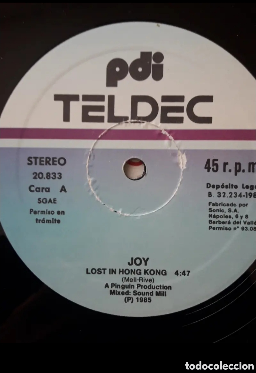 Discos de vinilo: Maxi single Joy.&nbsp;Lost In Hong Kong - Foto 4