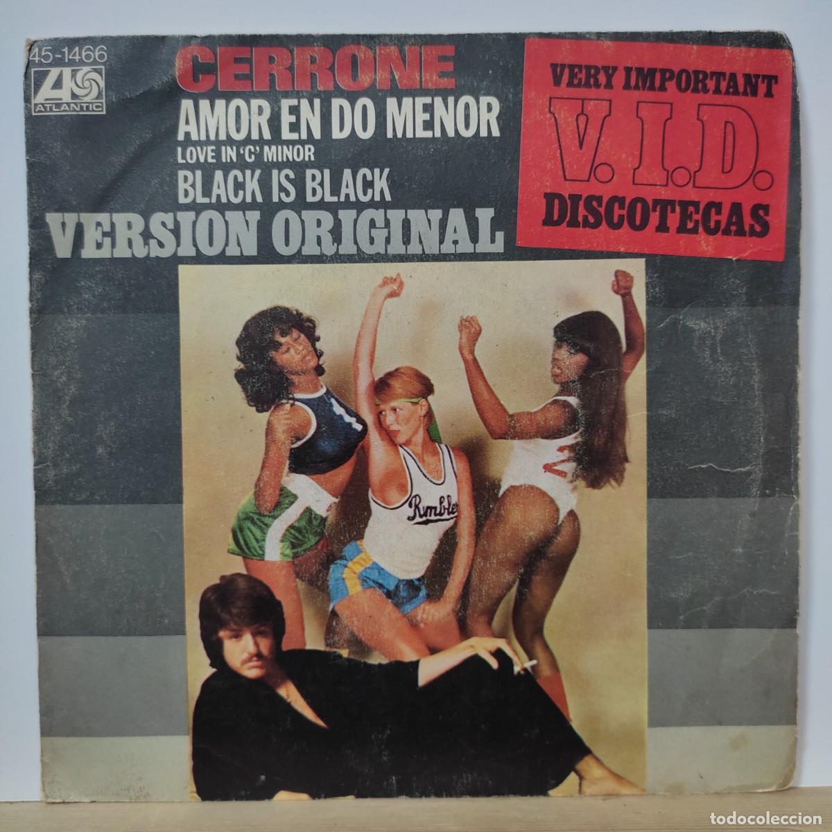 Discos de vinilo: CERRONE - AMOR EN DO MENOR y BLACK IS BLACK - Foto 1