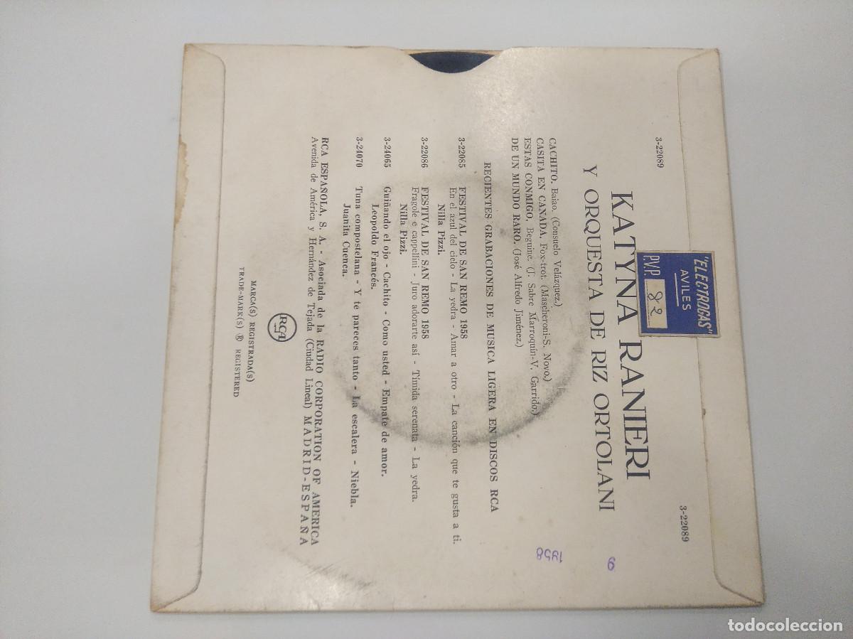 Discos de vinilo: KATYNA RANIERI/CACHITO/SINGLE. - Foto 3