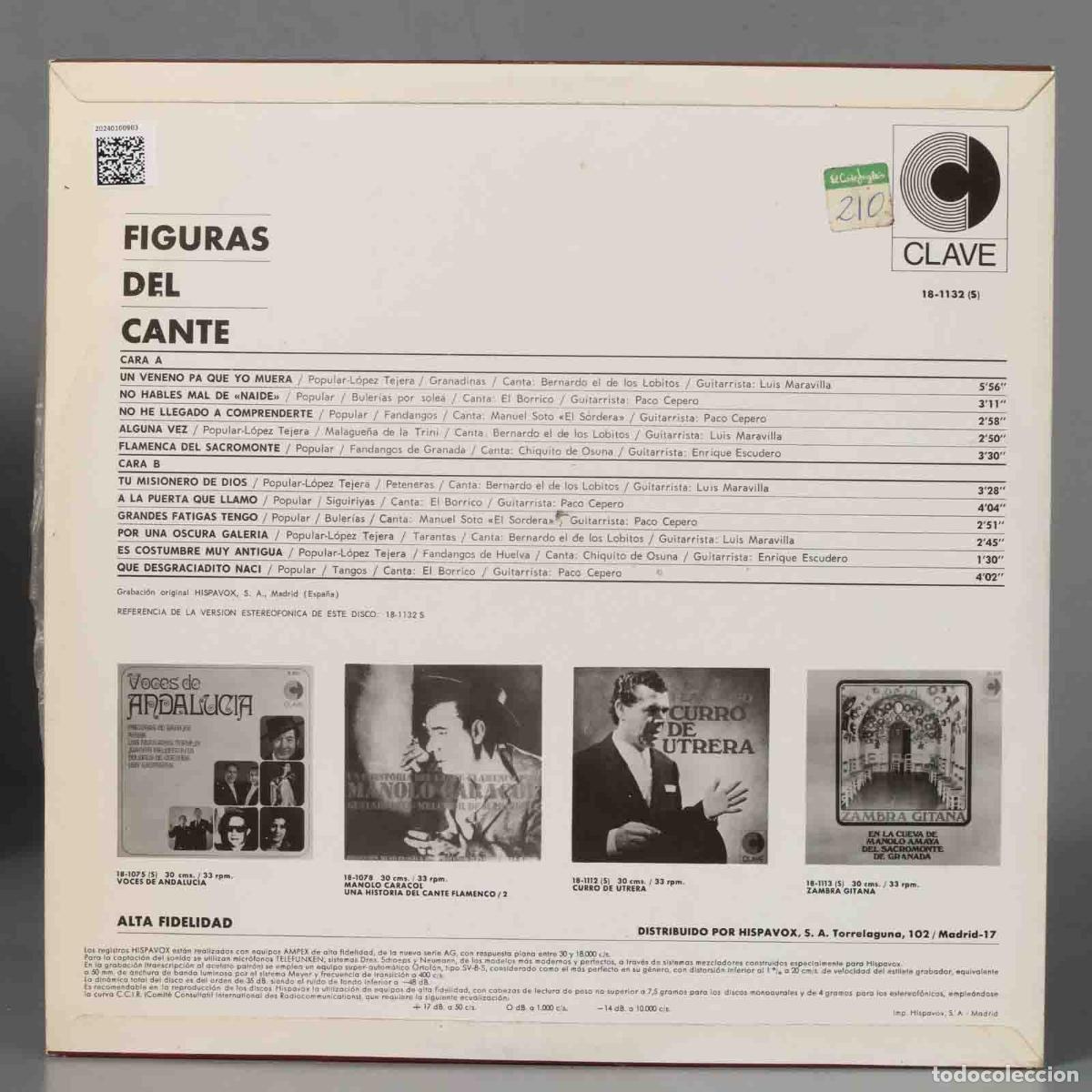 Discos de vinilo: LP. Various &ndash; Figuras del cante - Foto 2