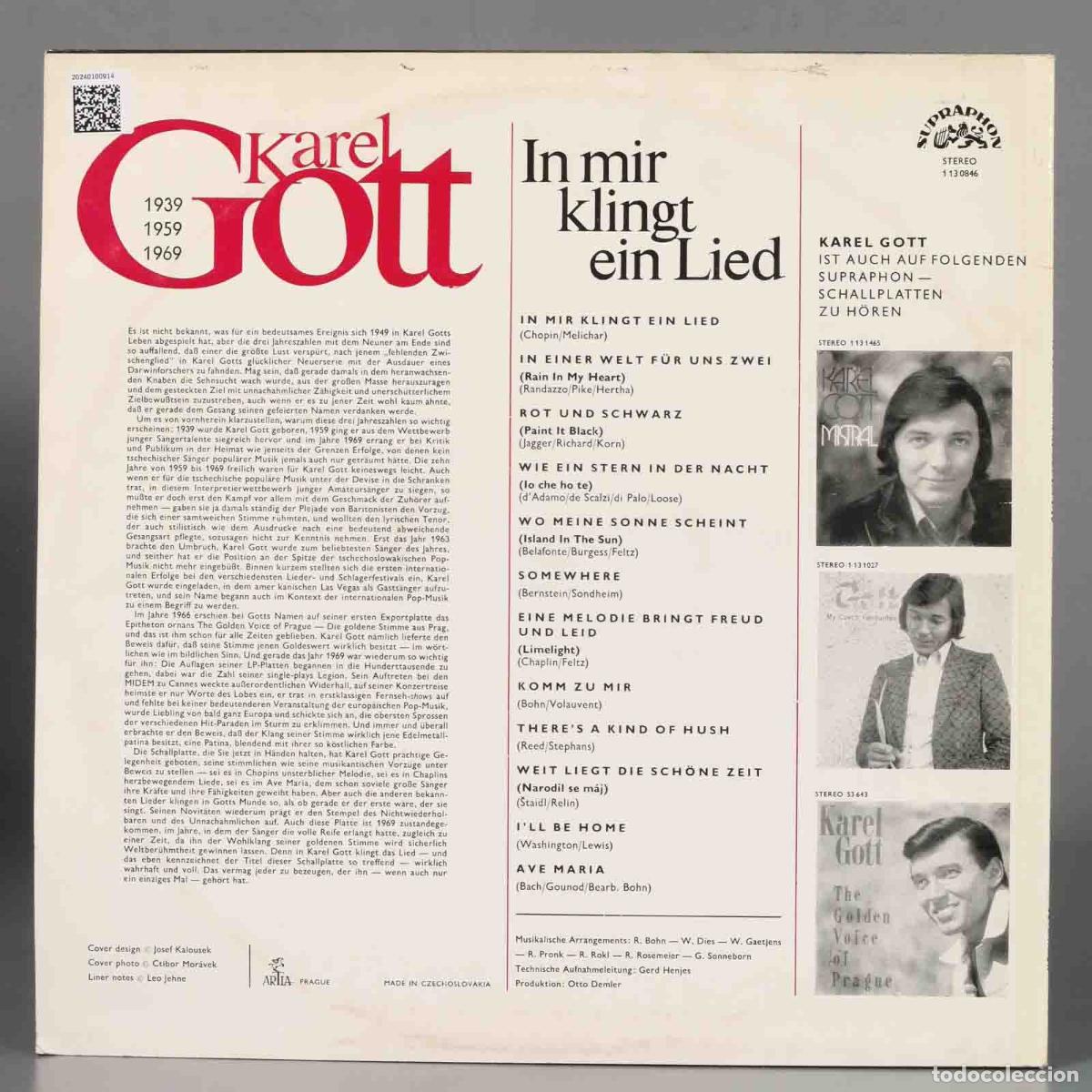 Discos de vinilo: LP. Karel Gott &ndash; In Mir Klingt Ein Lied - Foto 2